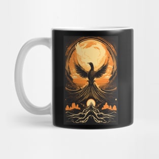 Phoenix Tarot Card Vintage Artwork Mug